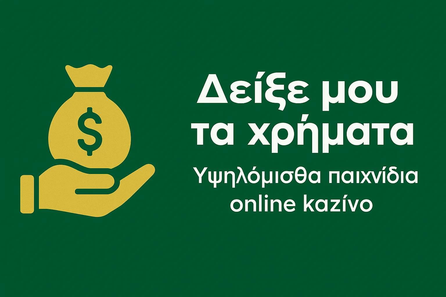 Δείξε μου τα χρήματα – Υψηλόμισθα παιχνίδια online καζίνο