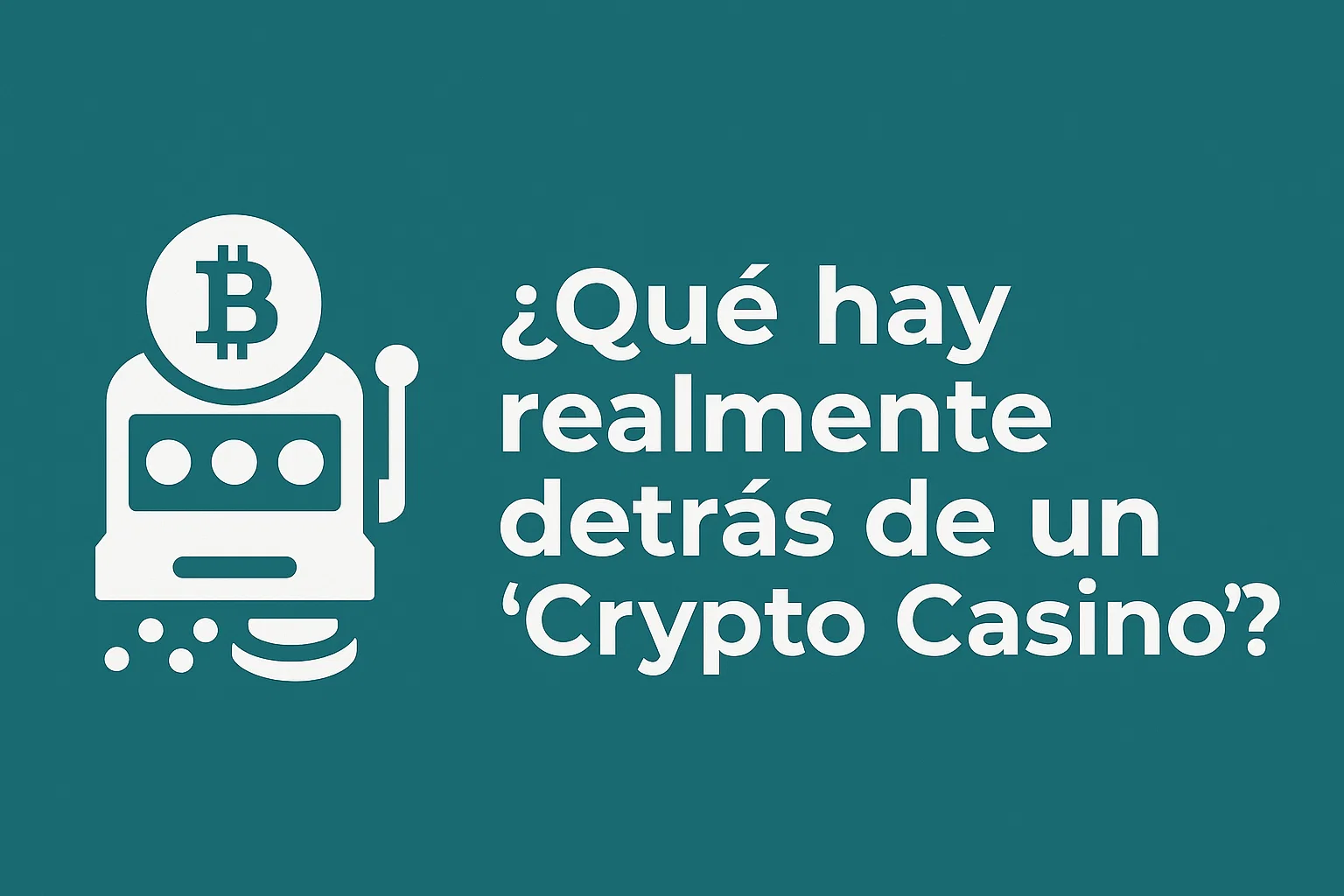 ¿Qué hay realmente detrás de un “Crypto Casino”?